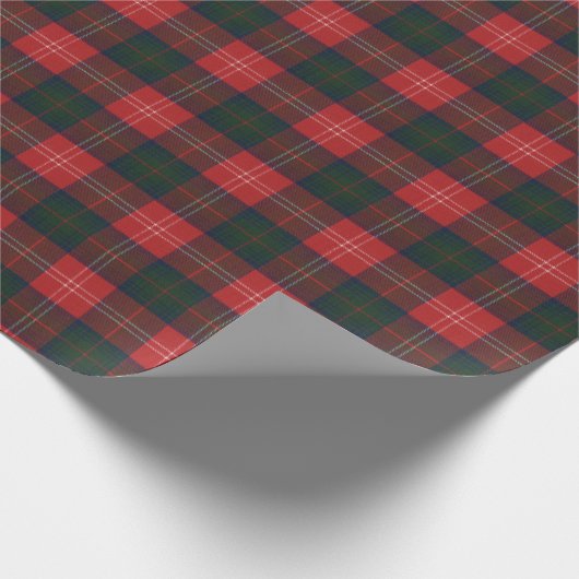 Chisholm Modern Original Scottish Tartan Geschenkpapier (Ecke)