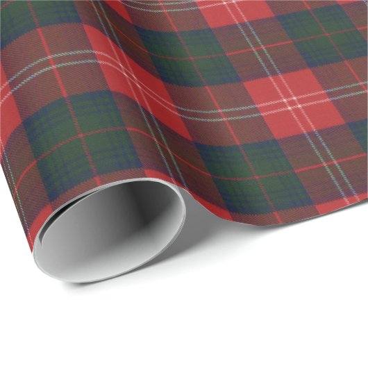 Chisholm Modern Original Scottish Tartan Geschenkpapier (Rolleneckpunkt)