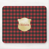 Chisholm Modern Original Scottish Tartan Mousepad (Vorne)