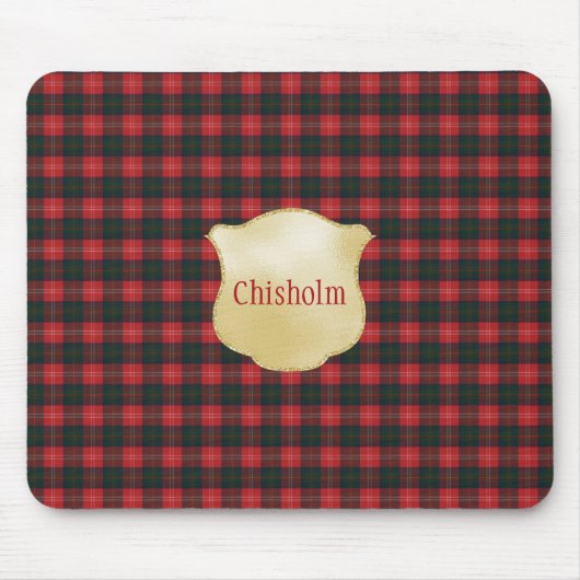 Chisholm Modern Original Scottish Tartan Mousepad (Vorne)
