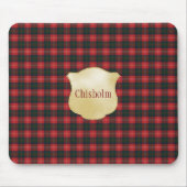 Chisholm Modern Original Scottish Tartan Mousepad (Vorne)