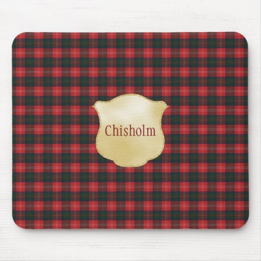 Chisholm Modern Original Scottish Tartan Mousepad (Vorne)