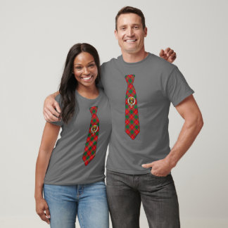 Chisholm schottisches Clan-Abzeichen und Tartan-Sc T-Shirt