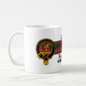 Chisholm schottisches Wappen und Tartan-Tasse Kaffeetasse (Links)