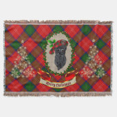 Chisholm Scottie Dog Christmas Decke (Vorderseite)