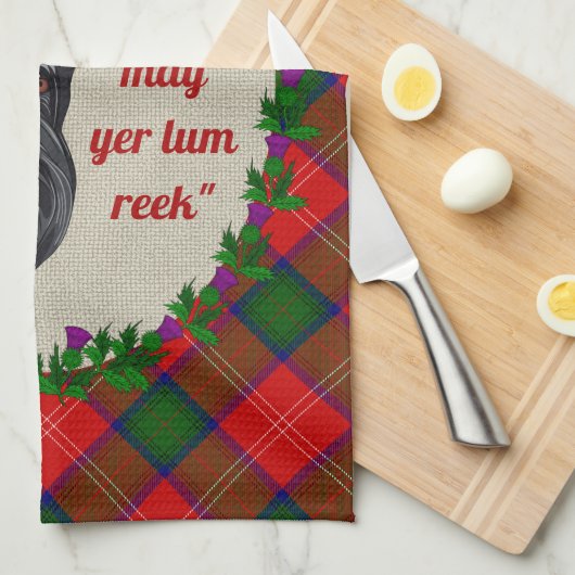 Chisholm Scottie Dog Küchentuch (Viertel Falte)