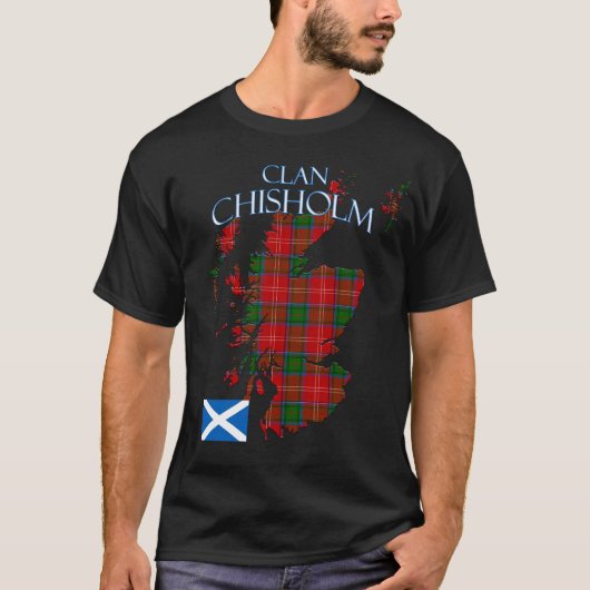 Chisholm Scottish Clan Tartan Scotland T-Shirt (Vorderseite)
