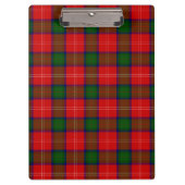 Chisholm Tartgrün kariert Klemmbrett (Vorderseite)