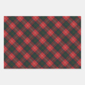 Chisholm Three Patterns Original Scottish Tartan Geschenkpapier Set (Vorderseite 3)