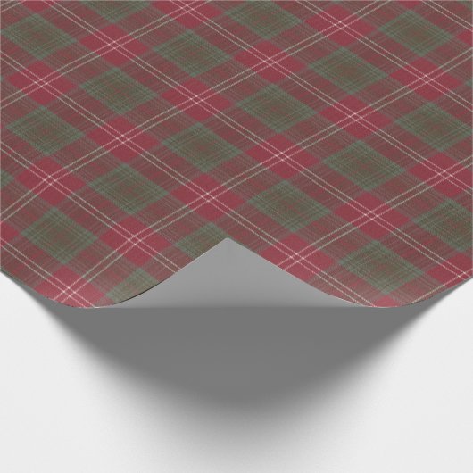 Chisholm Weathered Original Scottish Tartan Geschenkpapier (Ecke)