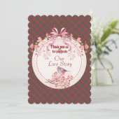 Chisholm Weathered Scottish Tartan Einladung (Stehend Vorderseite)