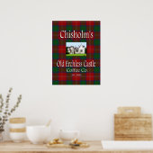 Chisholms altes erchless Castle Coffee Co. Poster (Küche)