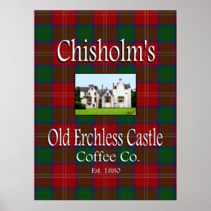 Chisholms altes erchless Castle Coffee Co. Poster