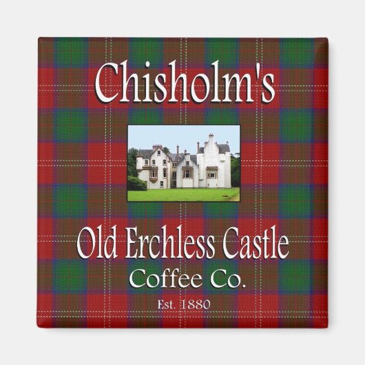 Chisholm's Old Erchless Castle Coffee Co. Magnet (Vorne)