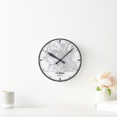 Chisinau Clock City Line Art Runde Wanduhr (Zuhause)