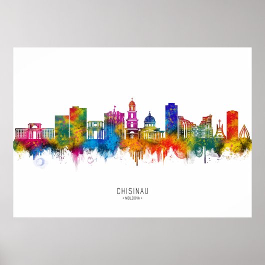 Chișinău Moldawien Skyline Poster (Vorne)