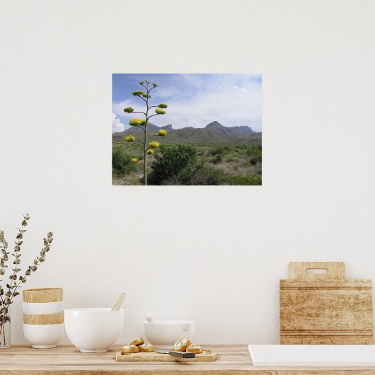 Chisos Mountains - Big Bend, Texas Poster (Küche)