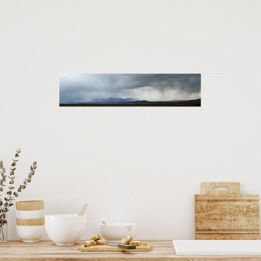 Chisos Mountains Rainstorm - Big Bend Poster (Küche)