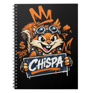 Chispa Graffiti Squirrel Spiral Notebook Notizblock