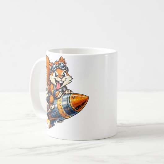 Chispa the Rocket Squirrel Mug Kaffeetasse (Vorderseite Links)