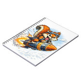 Chispa the Rocket Squirrel Spiral Notebook Notizblock (Linke Seite)