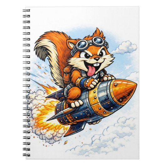 Chispa the Rocket Squirrel Spiral Notebook Notizblock (Vorderseite)