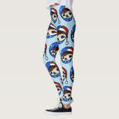 CHISTMAS HOLIDAY SLOTH SANTA PATTERN LEGGINGS (Links)