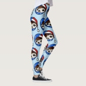 CHISTMAS HOLIDAY SLOTH SANTA PATTERN LEGGINGS (Rechts)