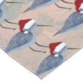 Chistmas sandpipers Holdiay coastal tablecloth Tischdecke (Schrägansicht)