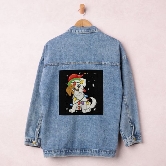 Chistmas Season Santa Jack Russell Terrier Jeansjacke (Hangar)