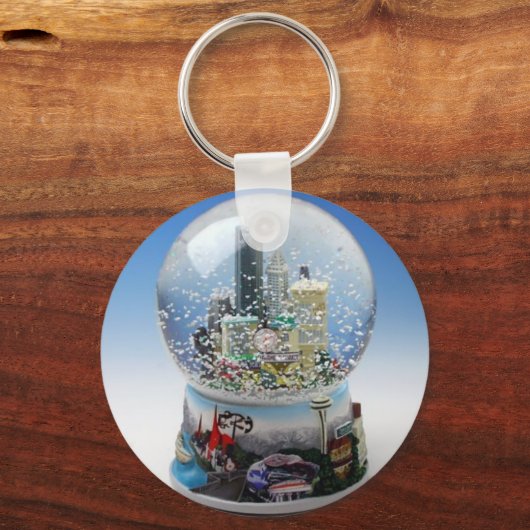 Chistmas Snow Globe Schlüsselanhänger (Vorderseite)