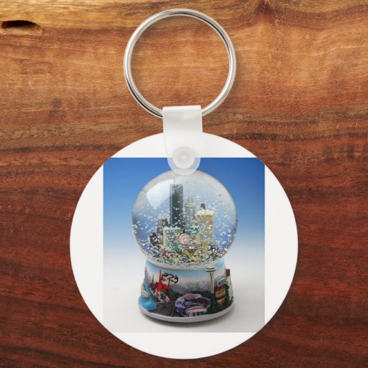 Chistmas Snow Globe Schlüsselanhänger (Vorderseite)