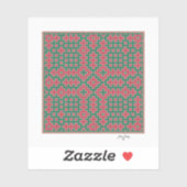 Chistmas Themed, Hitomezashi inspirierte Tile Aufkleber (Blatt)