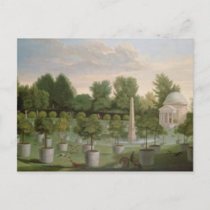 Chiswick House Gardens (Öl auf Leinwand) Postkarte
