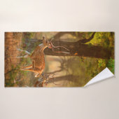 Chital oder cheetal, Achsachse, gepunktete Hirsche Badehandtuch (Badehandtuch)