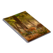 Chital oder cheetal, Achsachse, gepunktete Hirsche Notizblock (Rechte Seite)