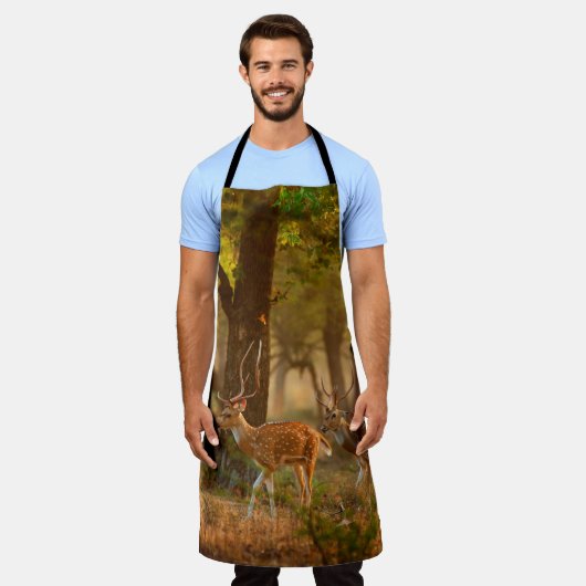 Chital oder cheetal, Achsachse, gepunktete Hirsche Schürze (Getragen)