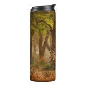 Chital oder cheetal, Achsachse, gepunktete Hirsche Thermosbecher (Nach links gedreht)