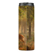 Chital oder cheetal, Achsachse, gepunktete Hirsche Thermosbecher (Rückseite)