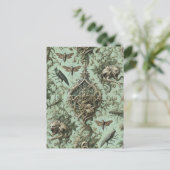 Chitinous Elegy - Gothic Insect Feiertagspostkarte (Stehend Vorderseite)