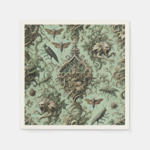 Chitinous Elegy - Gothic Insect Serviette