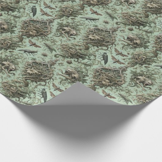 Chitinous Elegy - Gothic Insect Wallpaper Design Geschenkpapier (Ecke)