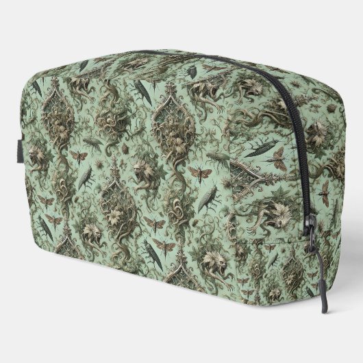 Chitinous Elegy - Gothic Insect Waschbeutel (Rechte Ecke)