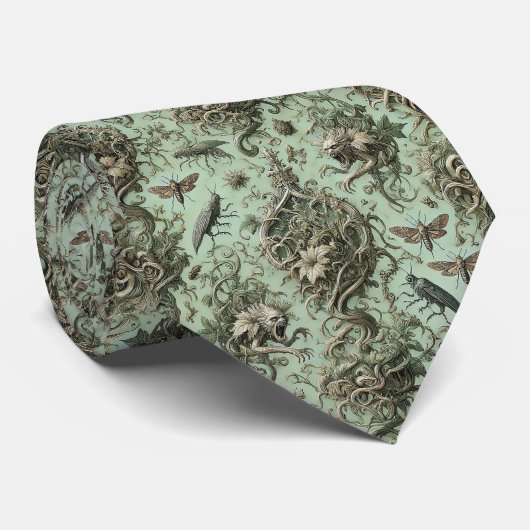 Chitinous Elegy - Gothic Viktorianisch Krawatte (Gerollt)