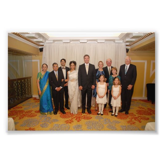 Chitra & Jeffrey: Hochzeit Fotodruck (Vorne)