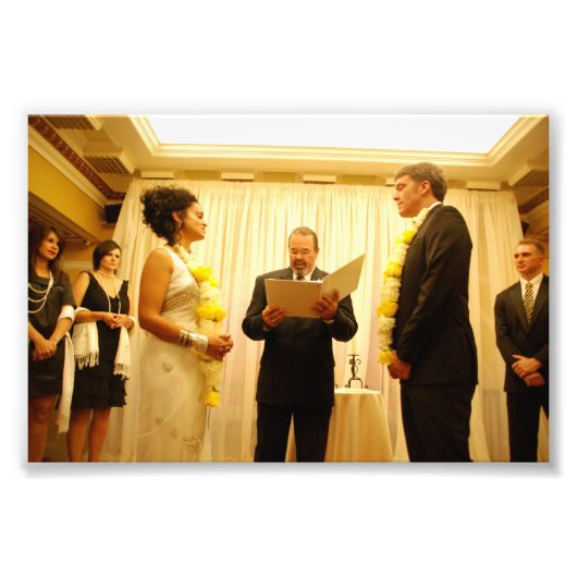 Chitra & Jeffrey: Hochzeit Fotodruck (Vorne)