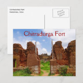 Chitradurga Fort, Karnataka, Indien Postkarte (Vorne/Hinten)