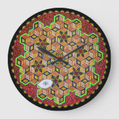 "Chitta Vritti Nirodha" Große Wanduhr (Vorderseite)
