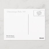 Chittenango Falls Postcard Postkarte (Rückseite)