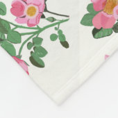 Chitzy Pink Wild Rose Fleecedecke (Ecke)